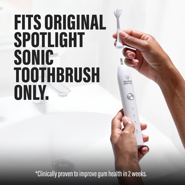 Thumbnail 6 de Spotlight Oral Care Sonic Toothbrush Replacement Heads – 3 Pack (Micro-Action bristles) for Spotlight Sonic Toothbrush