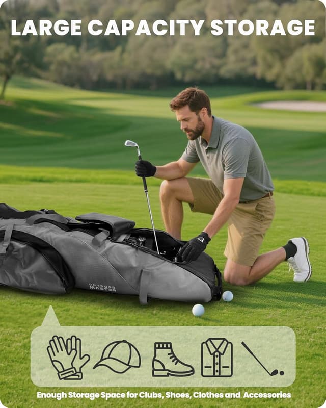 Detalle de OutdoorMaster Golf Travel Bag 138 cm