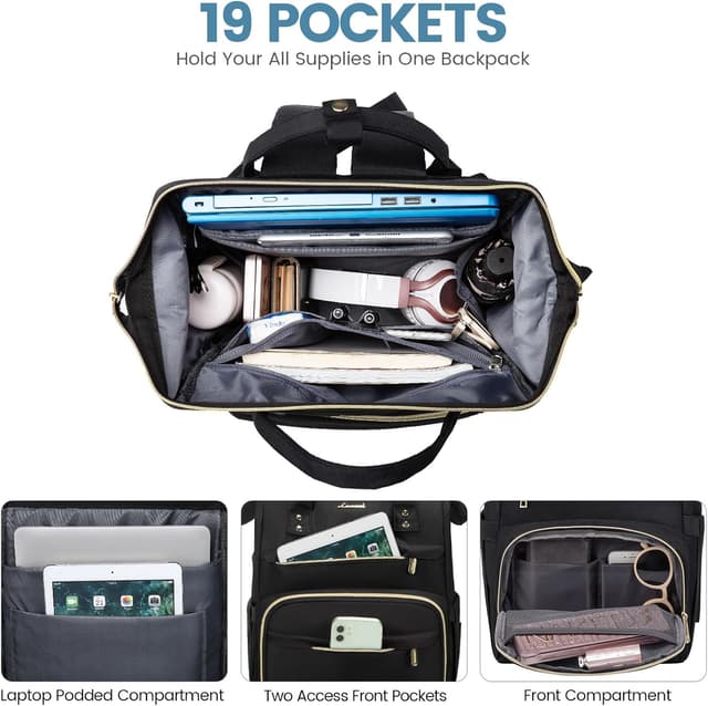 Detalle de LOVEVOOK laptop backpack for 15.6 inch