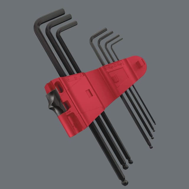 Detalle de Wera 950 PKL/9 BM N Hex-Plus Ball-end BlackLaser L-key set (9pc)