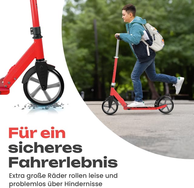 Detalle de Rollkönig Kinder-Scooter ab 5 Jahren mit 100 kg