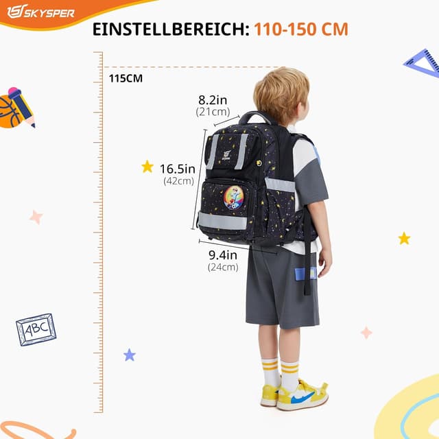 Thumbnail 4 de SKYSPER Schulranzen-Set 5-teilig 16L