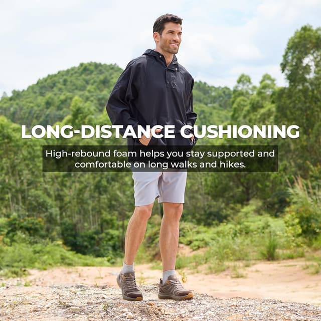 Detalle 2 de FitVille Wanderschuhe Herren Extra Breit – wasserdichte Trekking- und Outdoorschuhe mit rutschfester Sohle