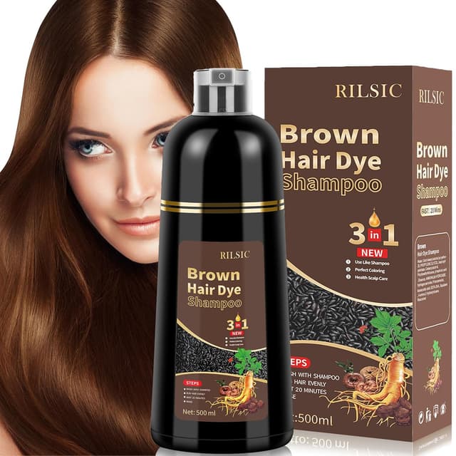 Thumbnail 6 de Dunkle Kaffeefarbe Hair Dye Shampoo 3in1 – Haarfärbeshampoo für graues Haar (500 ml)