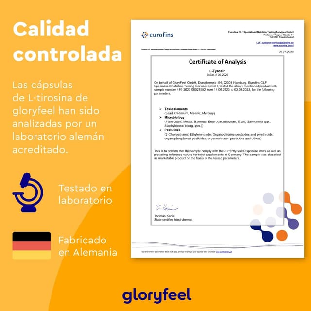 Thumbnail 4 de L-Tirosina 365 Cápsulas - Energía y bienestar mental 💪