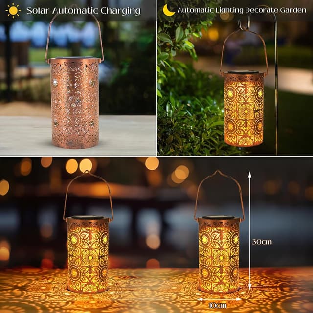 Detalle 1 de Sunflower solar lanterns 7.1 inch hanging