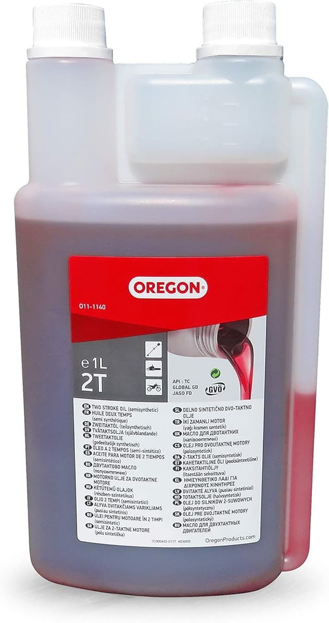 Detalle de Oregon halbsynthetisches 2-Takt-Motorenöl 2T (1-Liter-Dosierflasche)