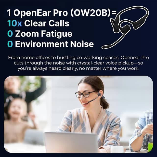 Detalle 2 de Nuroum OpenEar Pro Bluetooth Kopfhörer 15 h