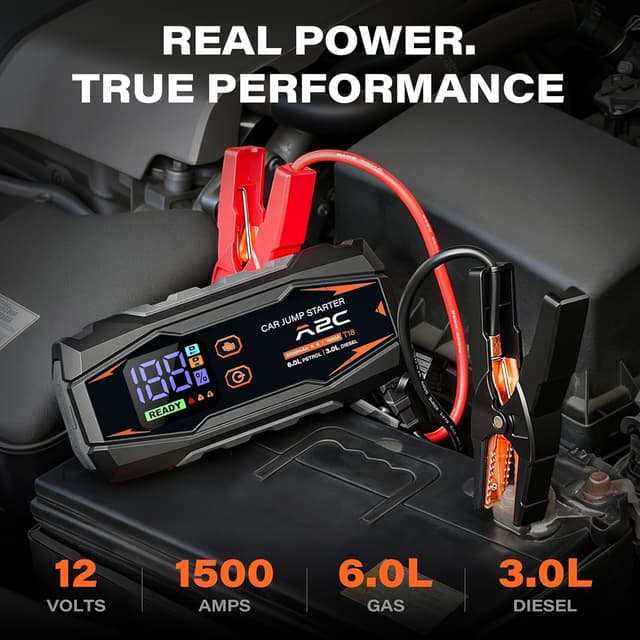 Detalle 2 de A2C Car jump starter 16800mAh portable charger