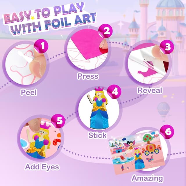 Detalle 2 de URMYWO Folienspaß Kinder 3-10 DIY-Bastelset