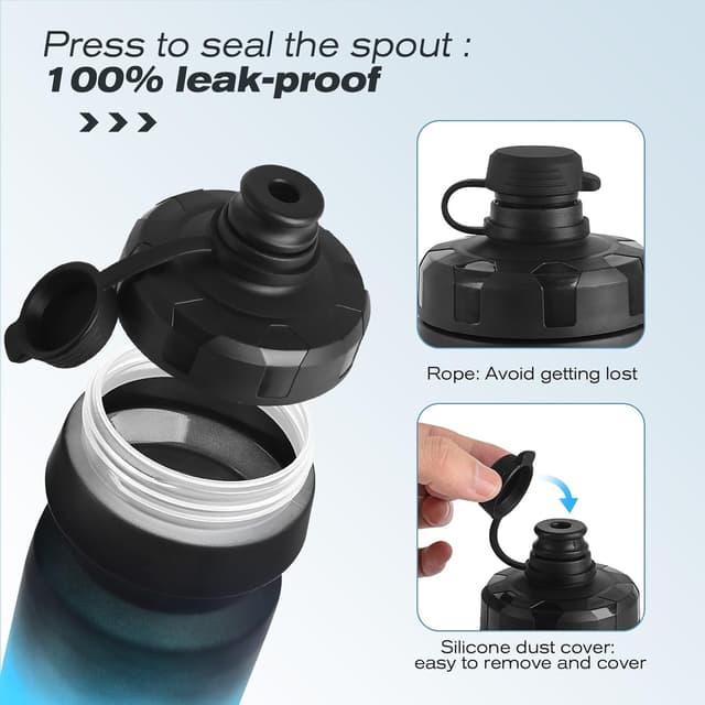 Detalle de Bike water bottle holder combo, 650 ml