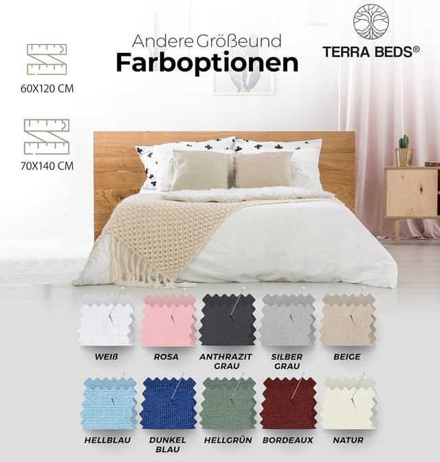 Thumbnail 5 de Terra Beds Premium Spannbettlaken 60x120