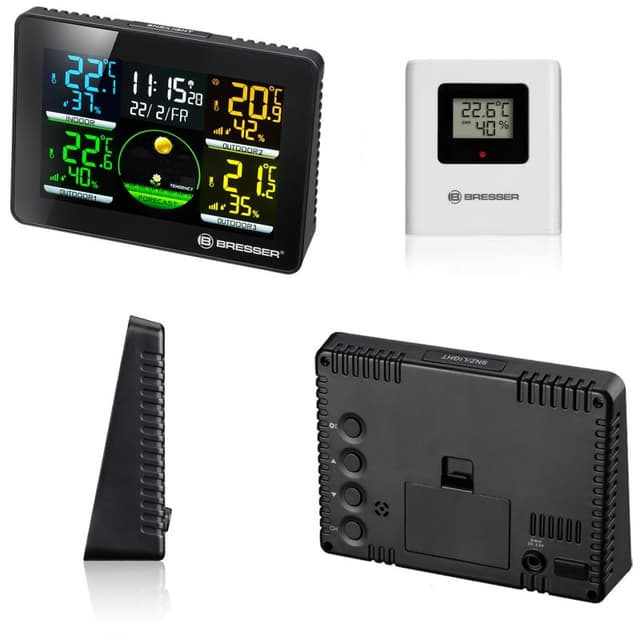 Thumbnail 2 de Bresser Thermo Hygro Quadro NLX Estación meteorológica con 3 sensores exteriores