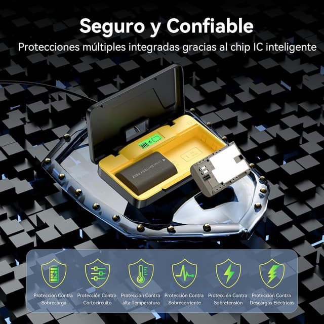 Thumbnail 3 de ENEGON LP-E6/LP-E6N Cargador doble 2×3000 mAh