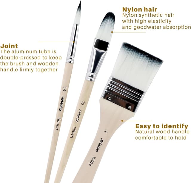 Thumbnail 3 de Artecho 32 PCS Art Paint Brushes Set