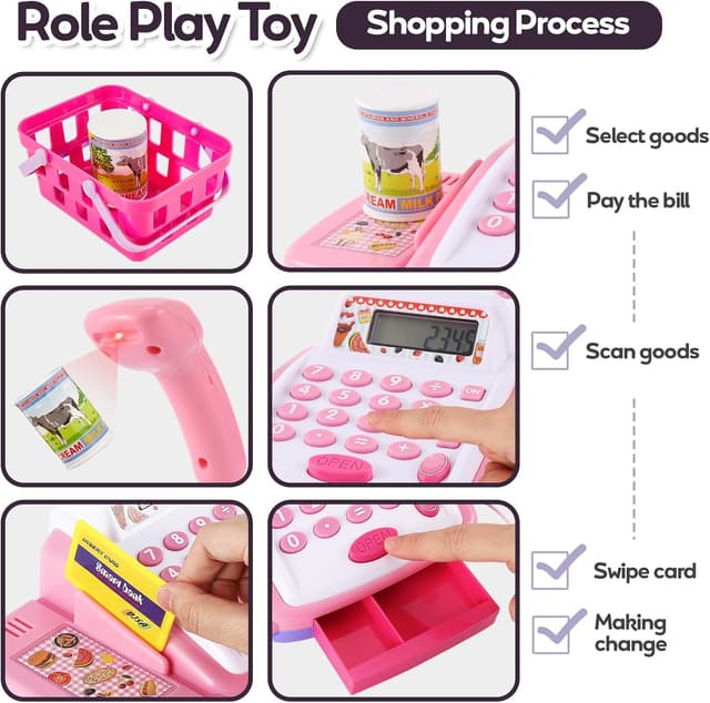 Thumbnail 2 de HYAKIDS Spielkasse Kinder Kasse 24 cm