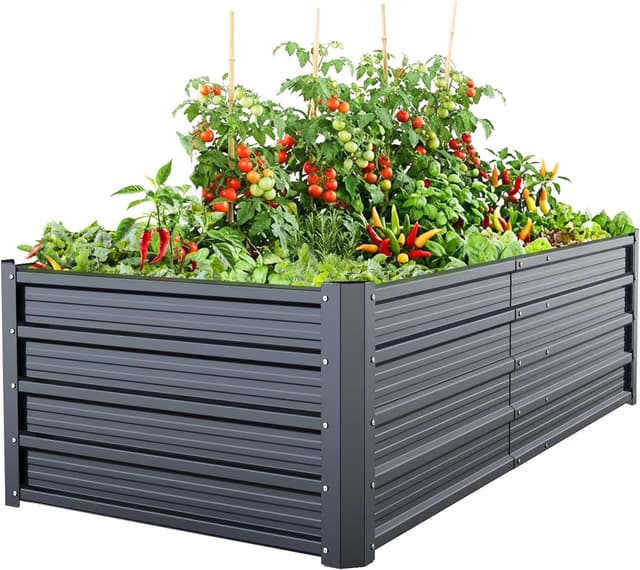 Imagen de Ohuhu Hochbeet 180x90x60 cm Stahlblech en OfertitasTOP