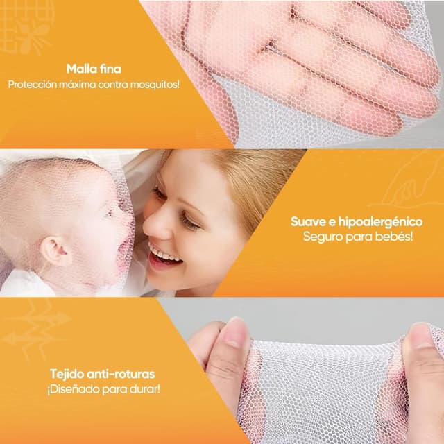 Thumbnail 3 de Sekey Mosquitera para Cama Individual 60x220x85cm 🦟 Fácil de Instalar