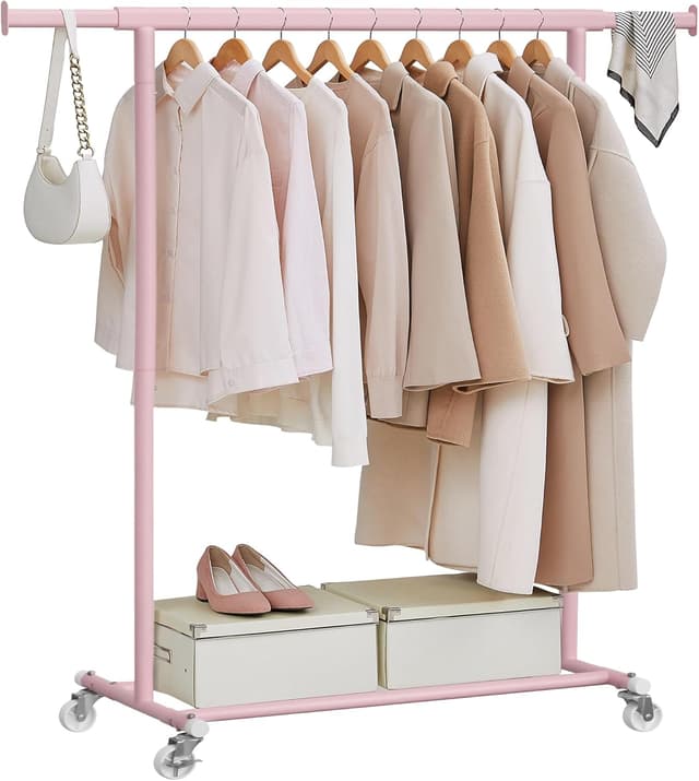 Detalle de SONGMICS HSR013R01 appendiabiti con ruote 100 kg