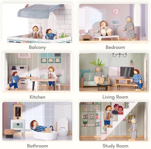 Thumbnail 6 de Giant bean Puppenhaus 80 cm hoch 🏠