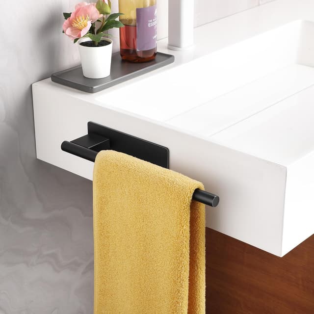 Detalle 2 de ALΟCEO ALOCEO towel rail 28 cm matte black