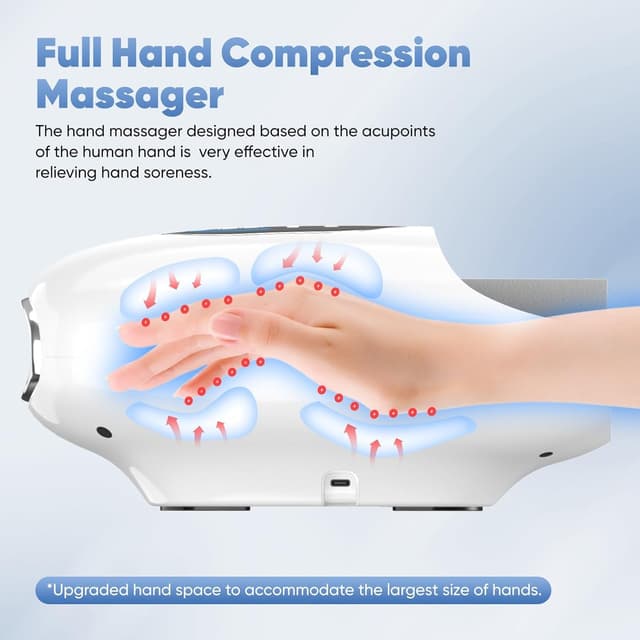 Detalle de Hand Massage Device 3000mAh with Heat Therapy