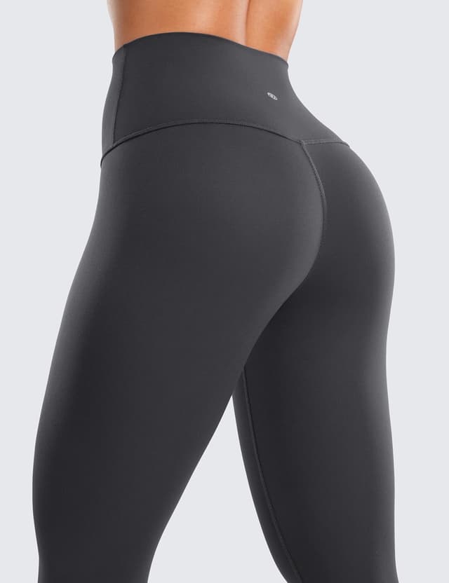 Detalle de CRZ YOGA Butterluxe Damen Sportleggings mit hohem Bund (64 cm, blickdicht) – 7/8 Länge