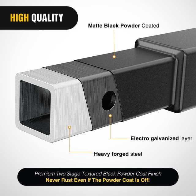 Thumbnail 4 de Nilight Dual Hitch Extension 10" receiver