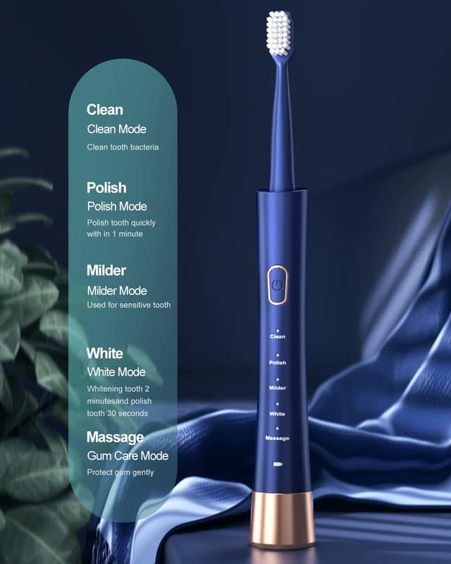 Detalle 2 de IPX7 Waterproof Sonicare Electric Toothbrush 31,000 rpm