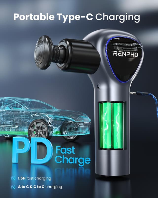 Thumbnail 6 de RENPHO Reach pistola massaggio 5 velocità 🏋