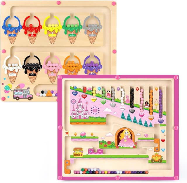 Imagen de Magnetisches Montessori Farb‑ und Zahlenlabyrinth 28x24,2 cm en OfertitasTOP