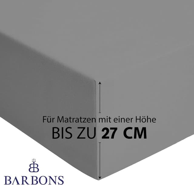 Detalle de BARBONS Spannbettlaken 140x200, Jersey