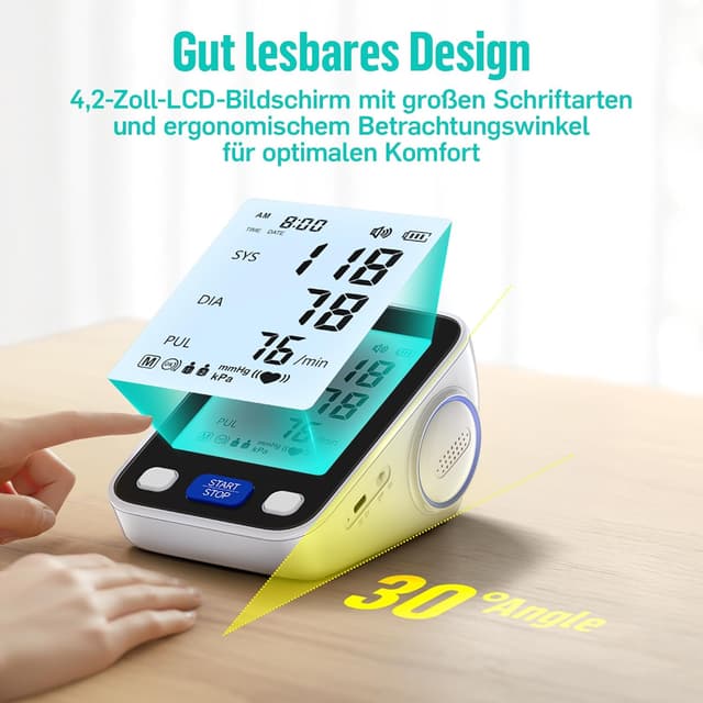 Thumbnail 4 de RunStar Blutdruckmessgerät Oberarm 22–42 cm