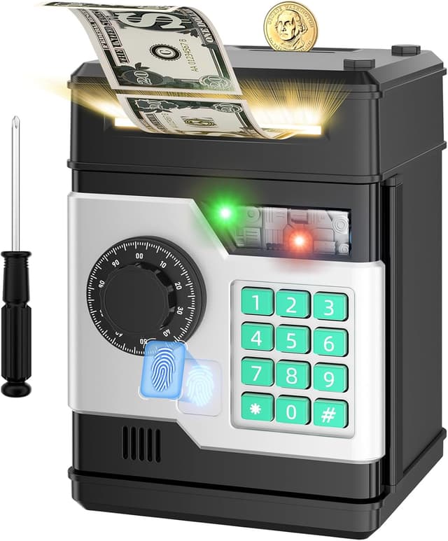 Detalle de NAFEIV Electronic Piggy Bank, 600 coins