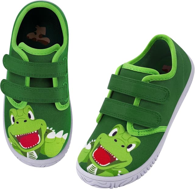 Detalle de IceUnicorn Kinder-Hausschuhe mit Klettverschluss – atmungsaktiv, rutschfest und mit Zehenschutz