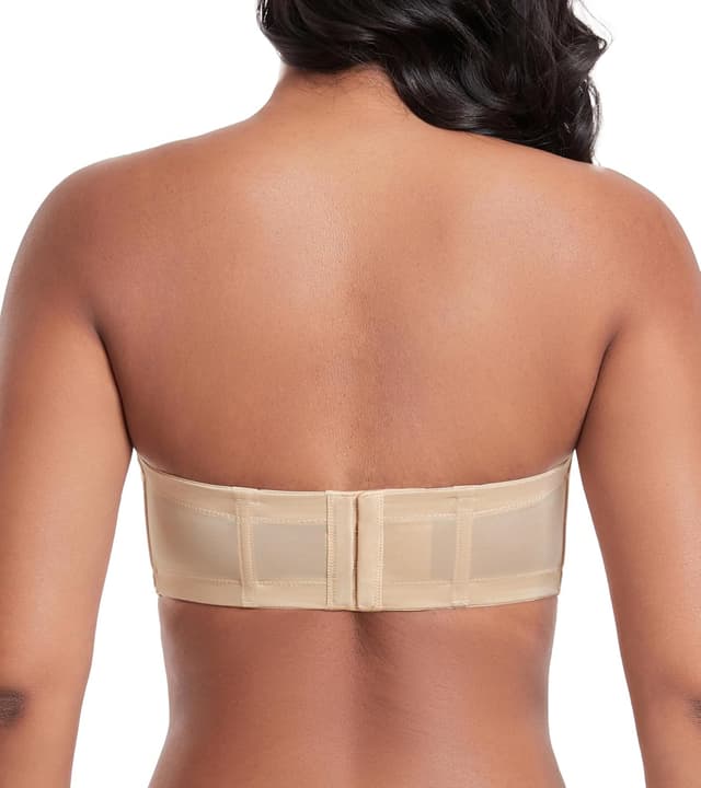 Detalle de DotVol Damen trägerloser BH mit Silikon, geformten Cups und ausziehbaren Trägern