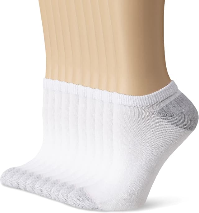 Detalle de Hanes Women’s Cool Comfort No-Show Socks (14-Pack) with Moisture-Wicking Comfort