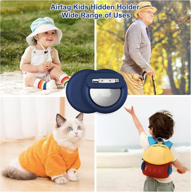 Detalle 2 de Compatible for AirTags 4-Pack Invisible Kid Holder