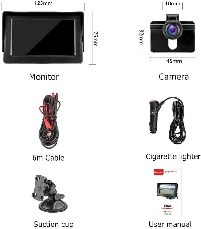 Thumbnail 6 de Rückfahrkamera mit Monitor 4,3 Zoll LCD