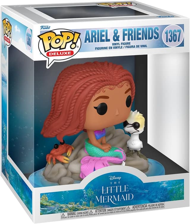 Detalle 2 de Funko Pop! Deluxe The Little Mermaid – Ariel & Friends, figura in vinile da collezione