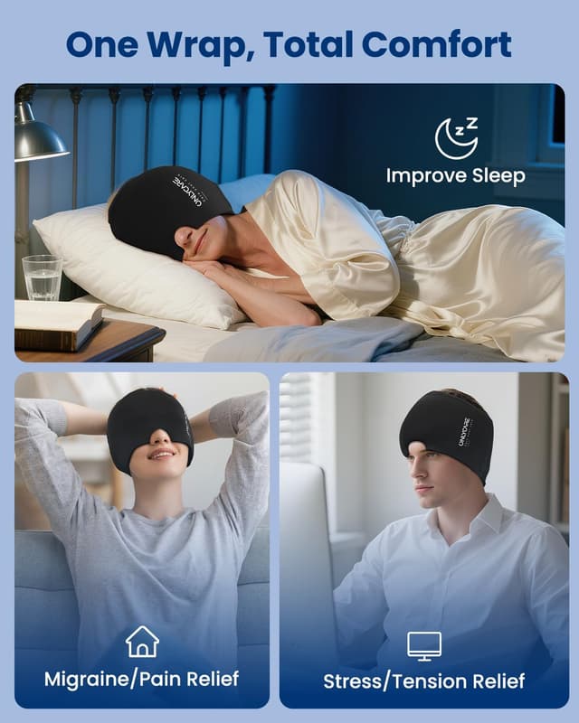 Detalle 2 de ONLYCARE Migraine Relief Cap 360° Gel