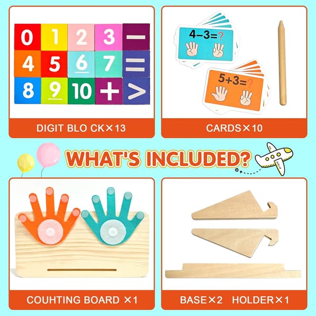 Thumbnail 6 de Montessori Lernspiel Zahlen ab 3 Jahre