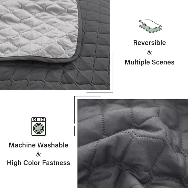 Thumbnail 5 de Exclusivo Mezcla Ultrasonic Reversible Queen Quilt 90"x96"