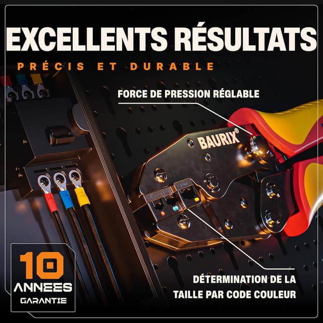 Thumbnail 2 de BAURIX Pince à sertir 700 cosses 0,50–6,00 mm²