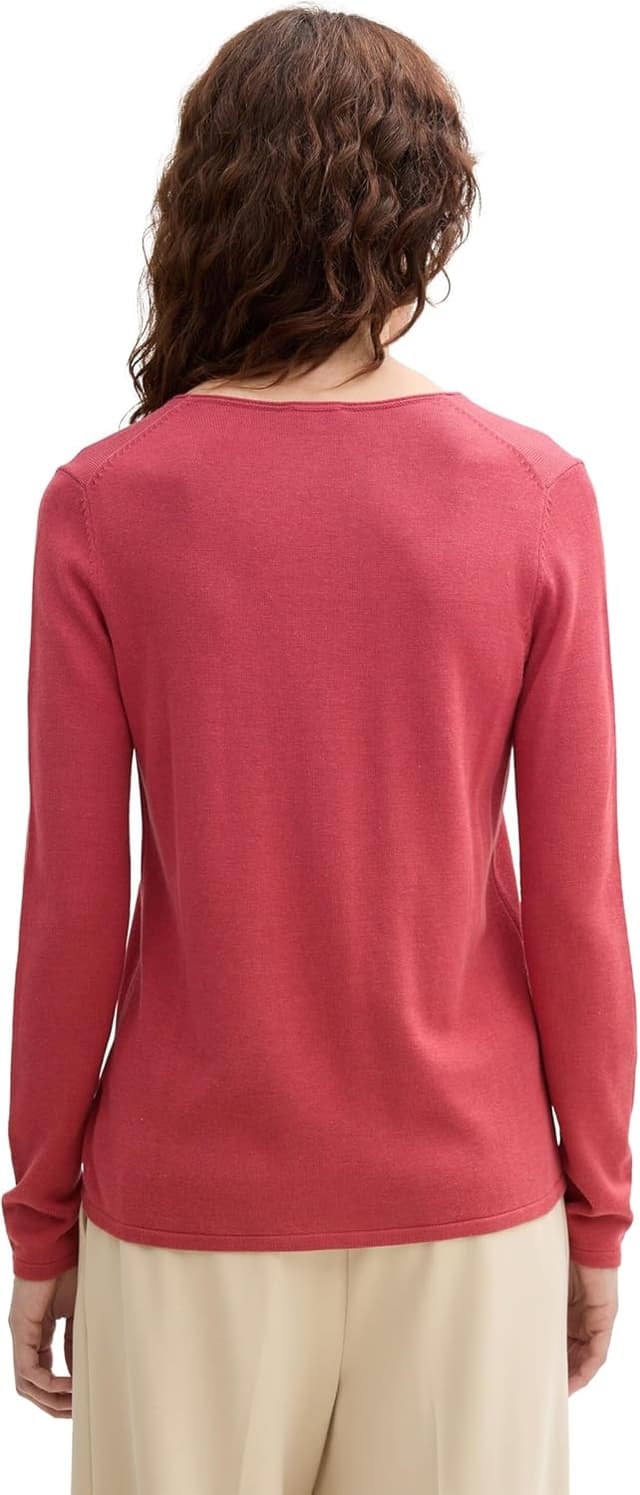 Detalle 2 de TOM TAILOR 1012976 pullover da donna: comodo e versatile per l’uso quotidiano