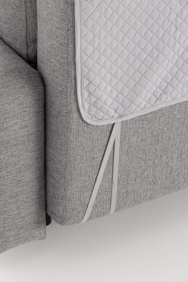 Thumbnail 5 de Textilhome Funda Sofá Adele 200cm – Protector Acolchado Gris🛋