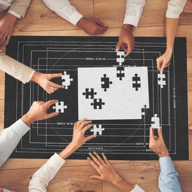 Thumbnail 6 de Zaloife Tapis Puzzle 2000 pièces Rangement noir 🧩