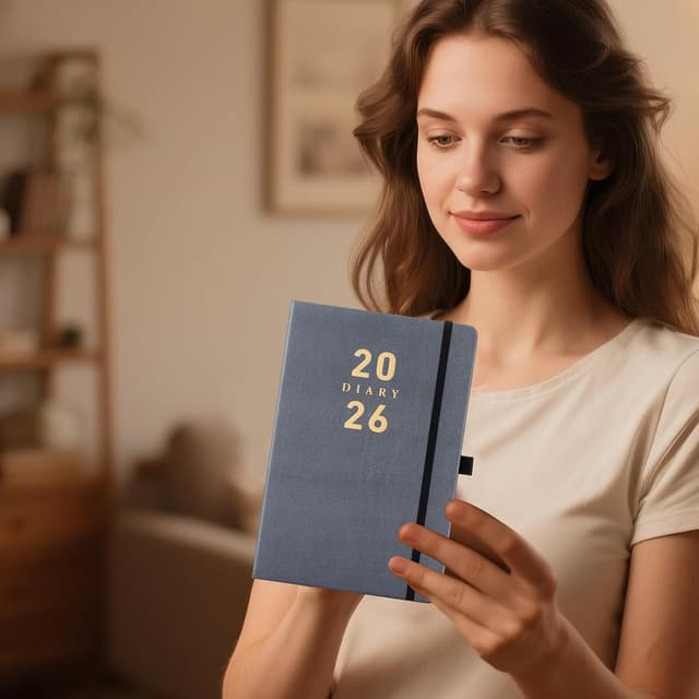 Detalle de Agenda 2026 A5 giornaliera con copertina rigida