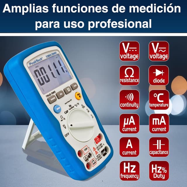 Detalle de PeakTech 3360 Multímetro RMS 40.000 cuentas