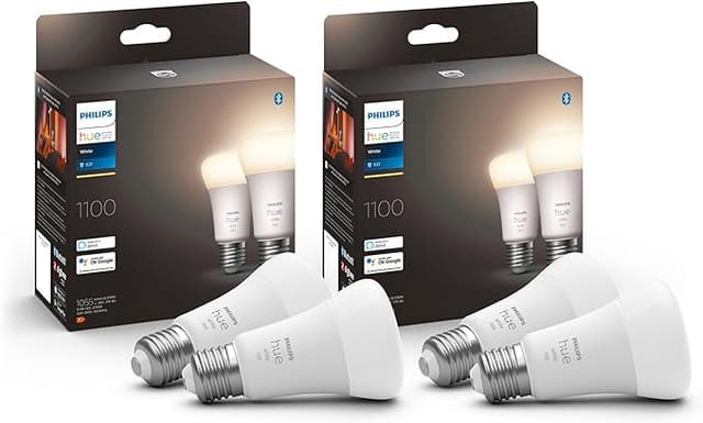 Imagen de Philips Hue White E27 Pack x4 LED Smart Bulbs 💡 en OfertitasTOP